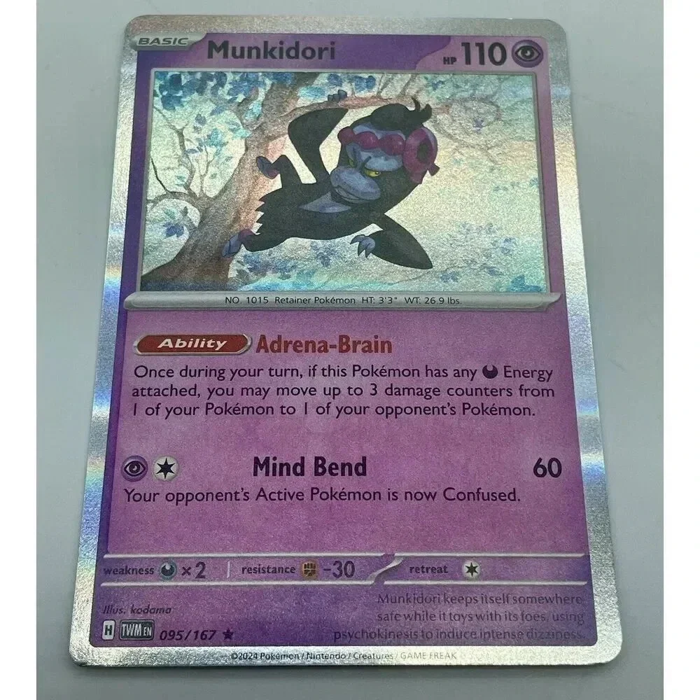 Munkidori 095/167 S & V Twilight Masquerade Pokemon TCG‎ Holo Mint Unplayed